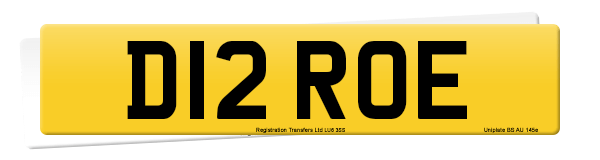 Registration number D12 ROE